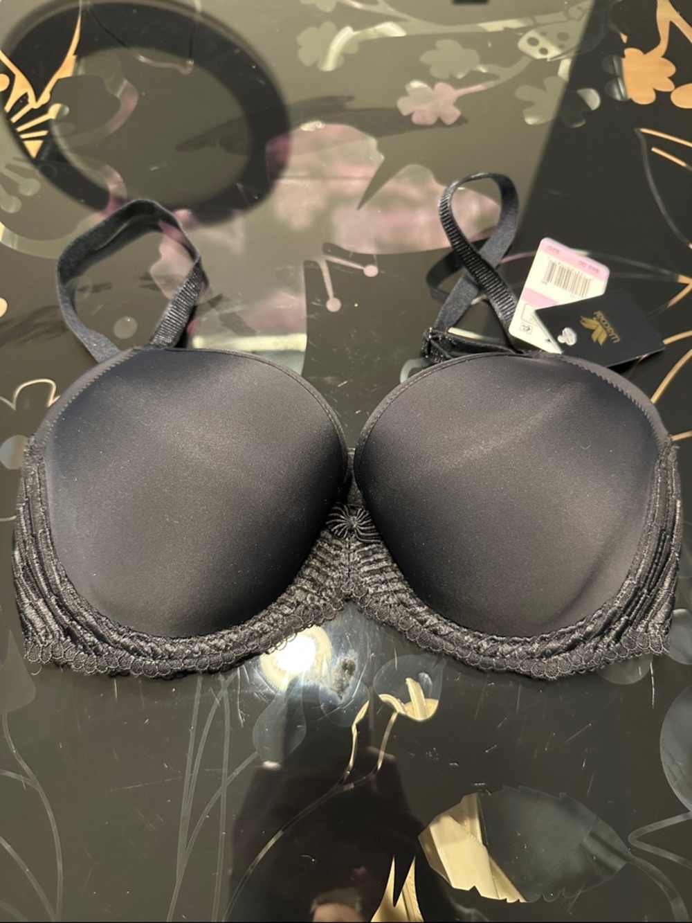 Wacoal 32D Black Lace-Trim Bra New With Tags